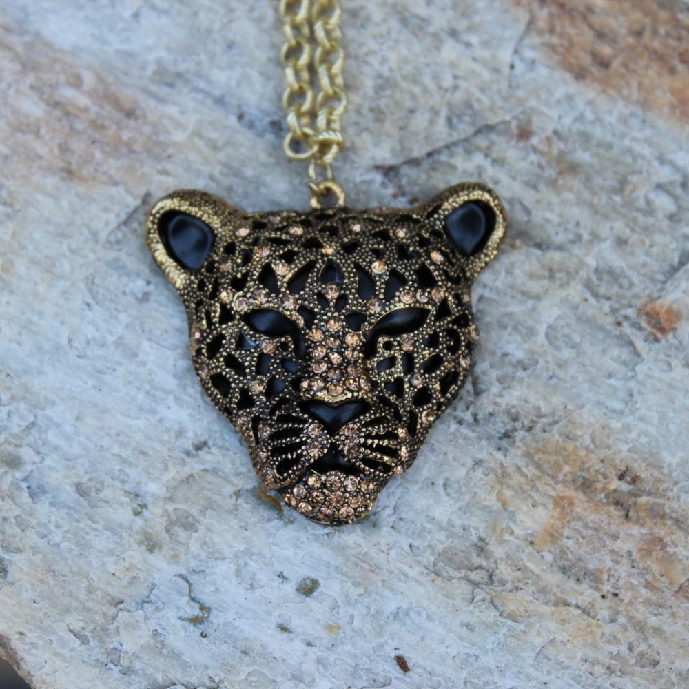Leopard Gold Necklace - Picture 2 of 6